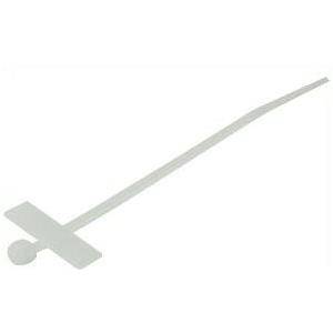 Kabelbinder mit Beschriftungsfeld (quer), 100 x 2,5 mm, naturfarben, VE 100 Stück Zum Bündeln und Befestigen von Kabeln,