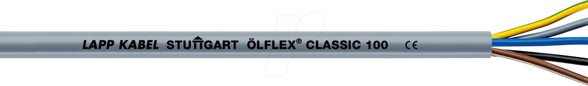 Lapp ÖLFLEX CLASSIC 100 3G0,75PVC Mantel farbige Adern 00100224/50 Signalkabel (00100224/50)