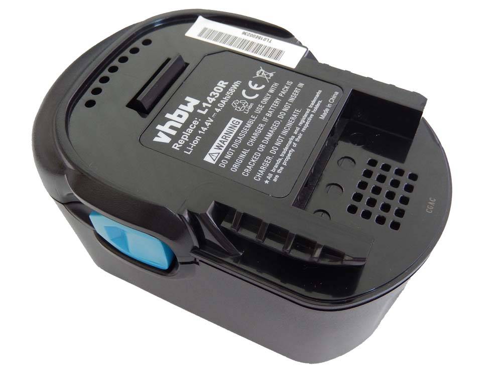 vhbw Akku Ersatz für B14.4, B1414G, B1415R, B1420, B1420R, B1430R, BF14.4, 4935416790 für Elektrowerkzeug (4000 mAh, Li-Ion, 14,4 V)