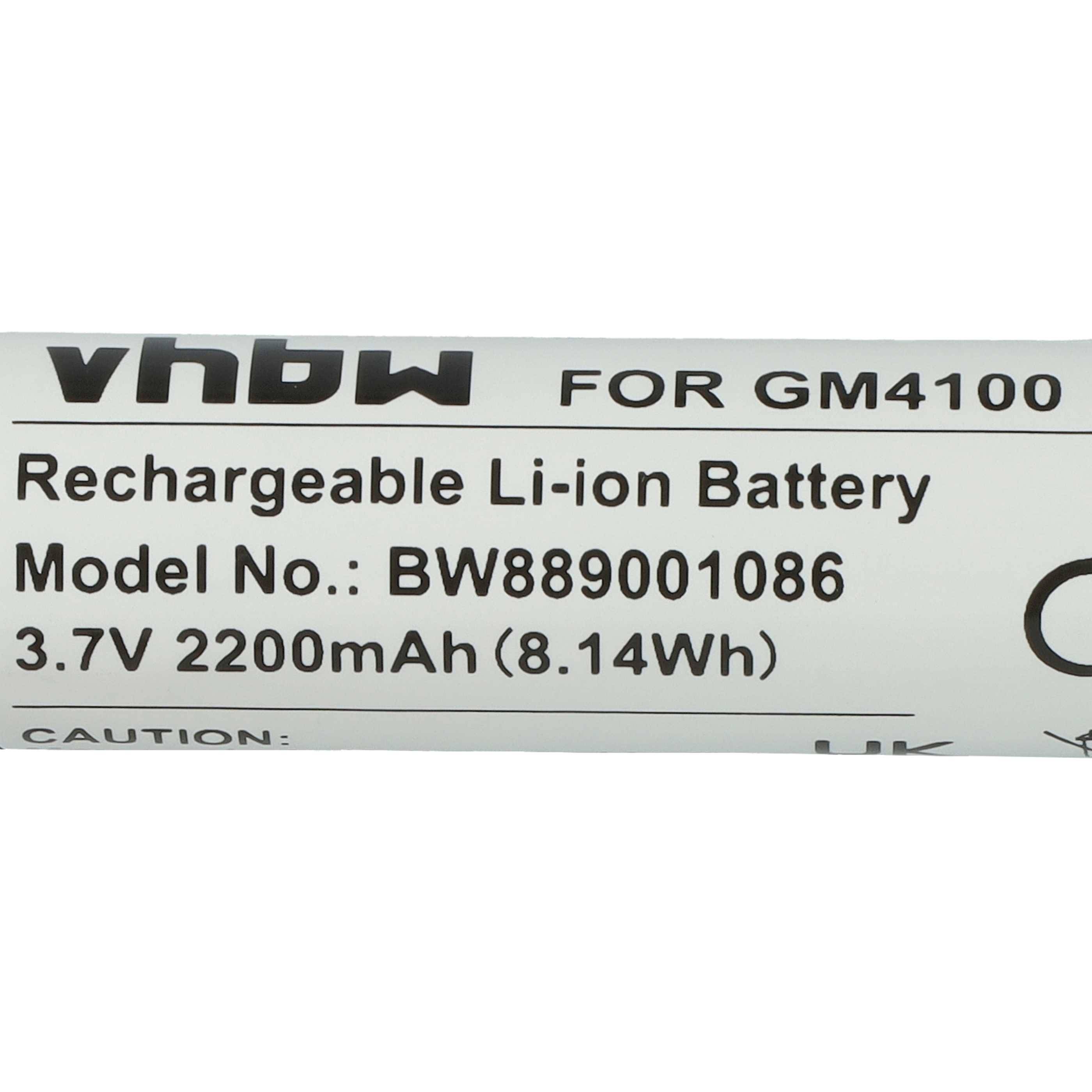 Aufladbarer Li-Ion-Akku für GM4100, Modell BW889001086, 3,7V, 2200mAh (8,14Wh).