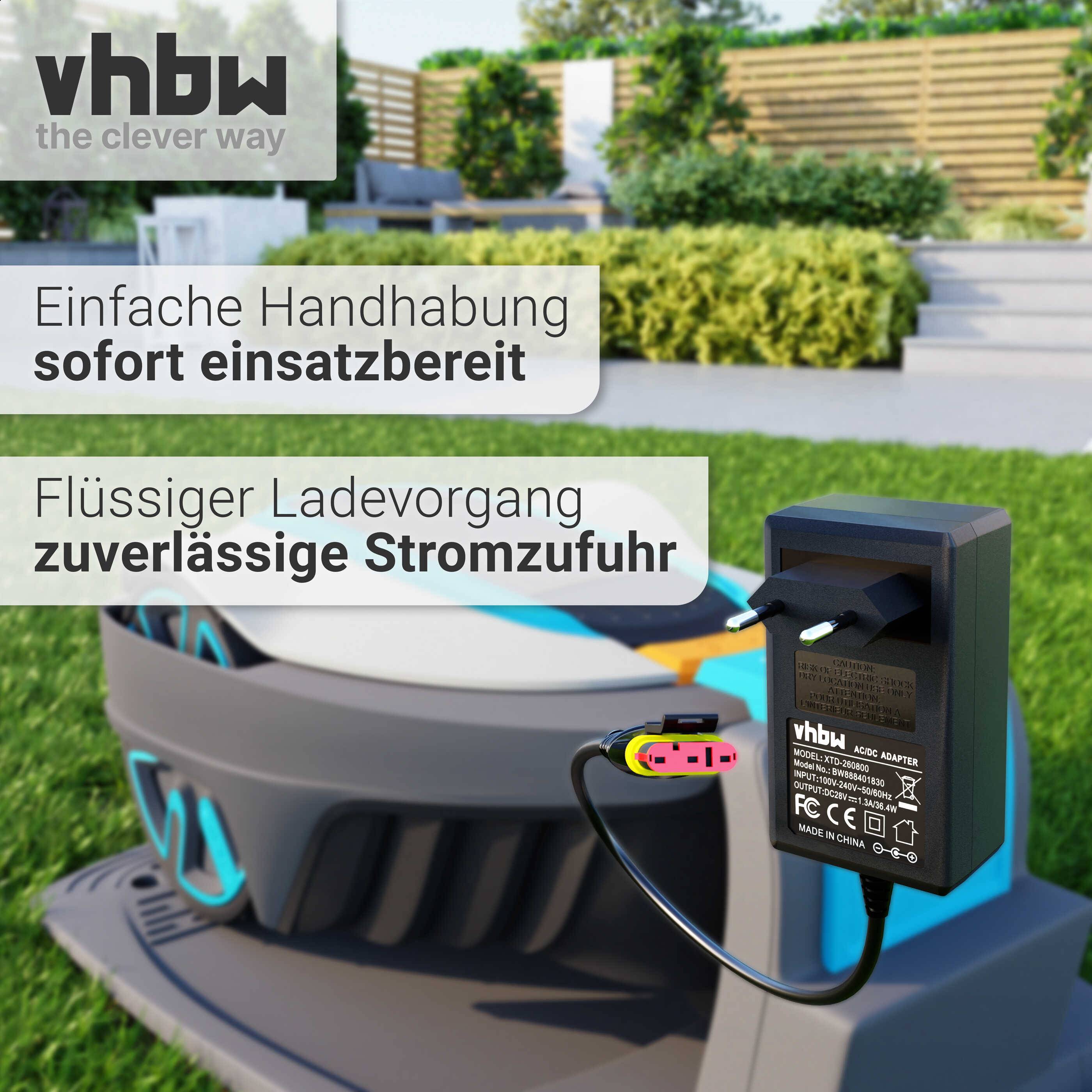 vhbw Netzteil kompatibel mit Husqvarna Automower 310 Mark II, 310, 305 (2016), 308 (2016), 315, 105 Mähroboter - 10,1 cm