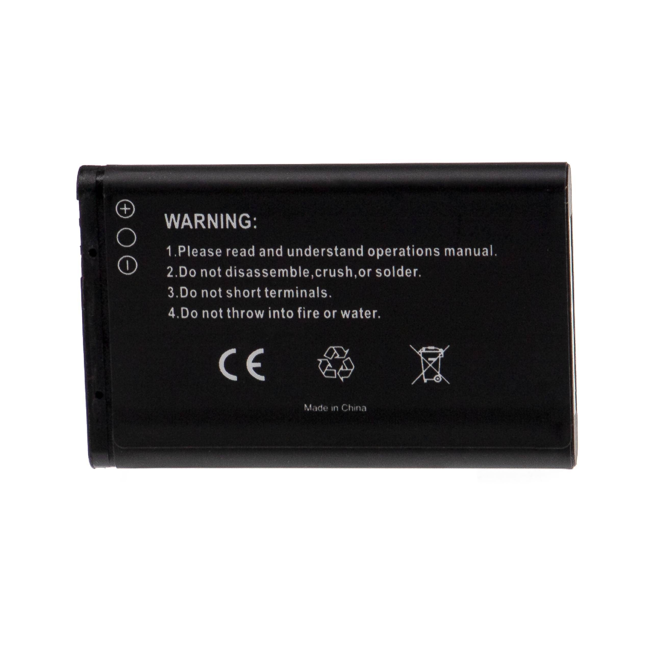 vhbw Akku kompatibel mit Ushining M2301, M2302, F200, G380S Handy Smartphone Telefon (1000 mAh, 3,7 V, Li-Ion)