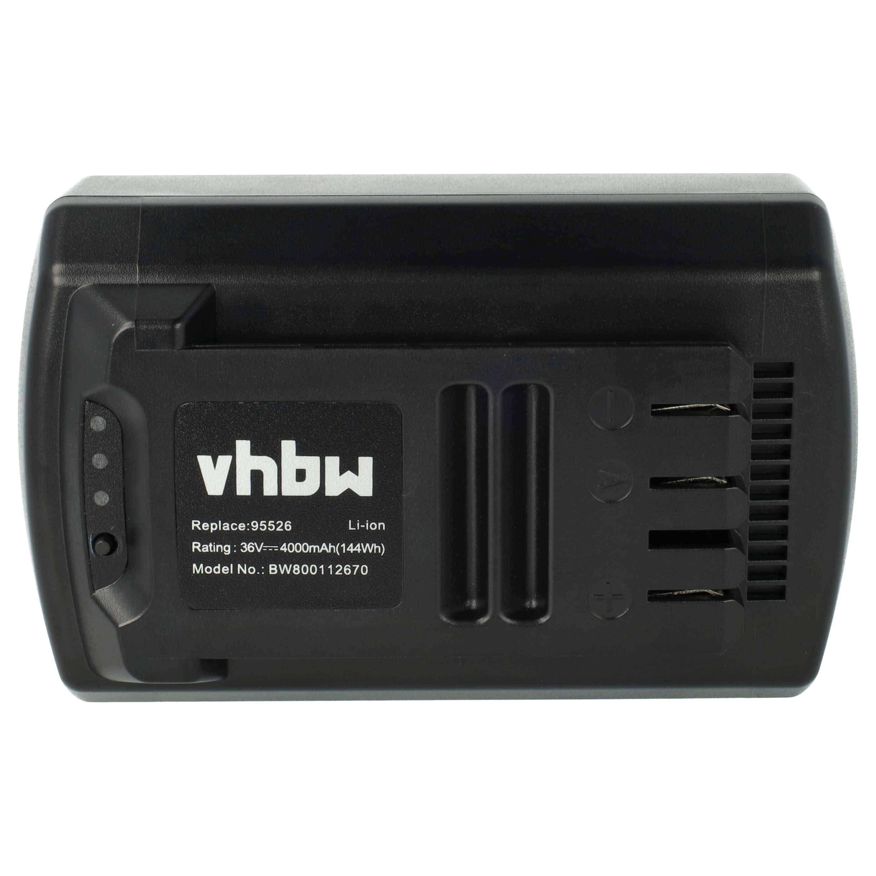 vhbw Akku Ersatz für Güde 95526, 95543 für Elektrowerkzeug (4000 mAh, Li-Ion, 36 V)