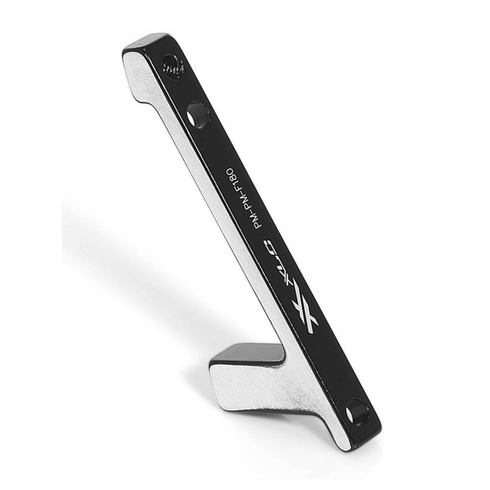 XLC Scheibenbremsadapter für PM-Bremse PM-Gabel VR Ø180 mm BR-X27, schwarz/silber