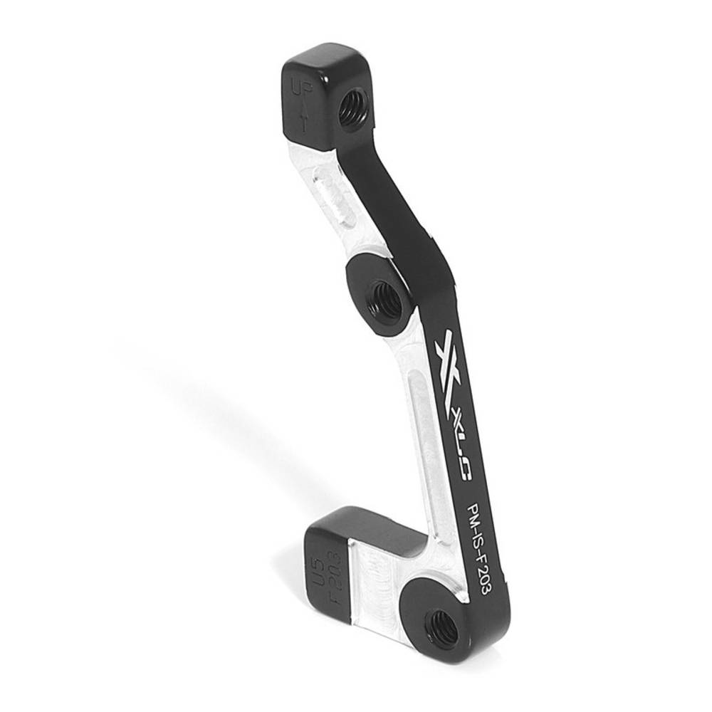 XLC Scheibenbremsadapter für PM-Bremse IS-Gabel VR Ø203mm BR-X25, schwarz/silber