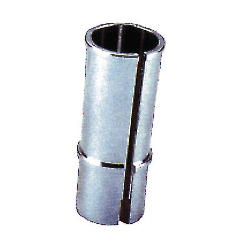 Kalibrierbuchse für Sattelstütze Stütze Ø 25,4mm, Rohr Ø 26,4-28,0mm, silber (1 Stück)