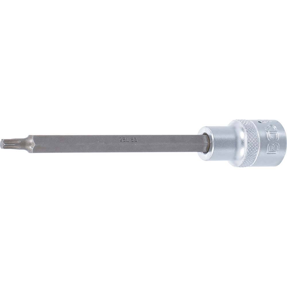 Bit-Einsatz - Chrom-Vanadium-Stahl - Länge 140 mm - Antrieb Innenvierkant 12,5 mm (1/2") - T-Profil (für Torx) T25
