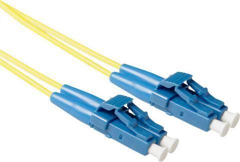ACT 10 meter LSZH Singlemode 9/125 OS2 short boot fiber patch cable duplex with LC connectors