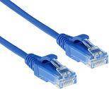 ACT Blue 0.25 meter LSZH U/UTP CAT6 datacenter slimline patch cable with RJ45 connectors CAT6 U/UTP SLIMLINE BU 0.25M (D