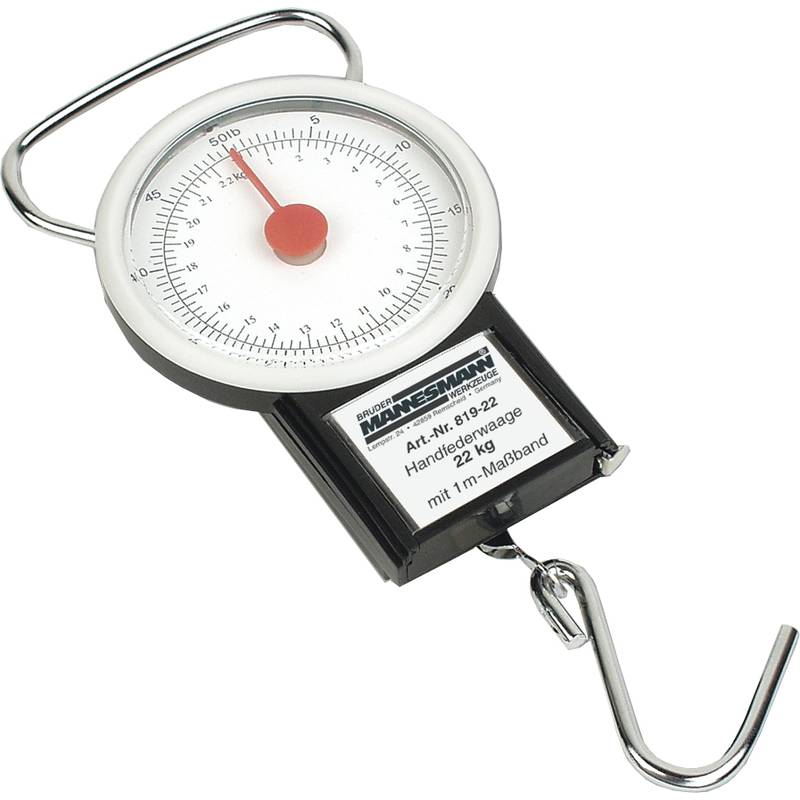 BRÜDER MANNESMANN Handwaage mit Maßband