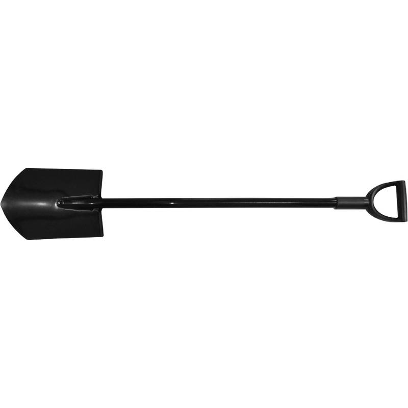 BRÜDER MANNESMANN Metall-Spaten, Länge: 1.180 mm, schwarz