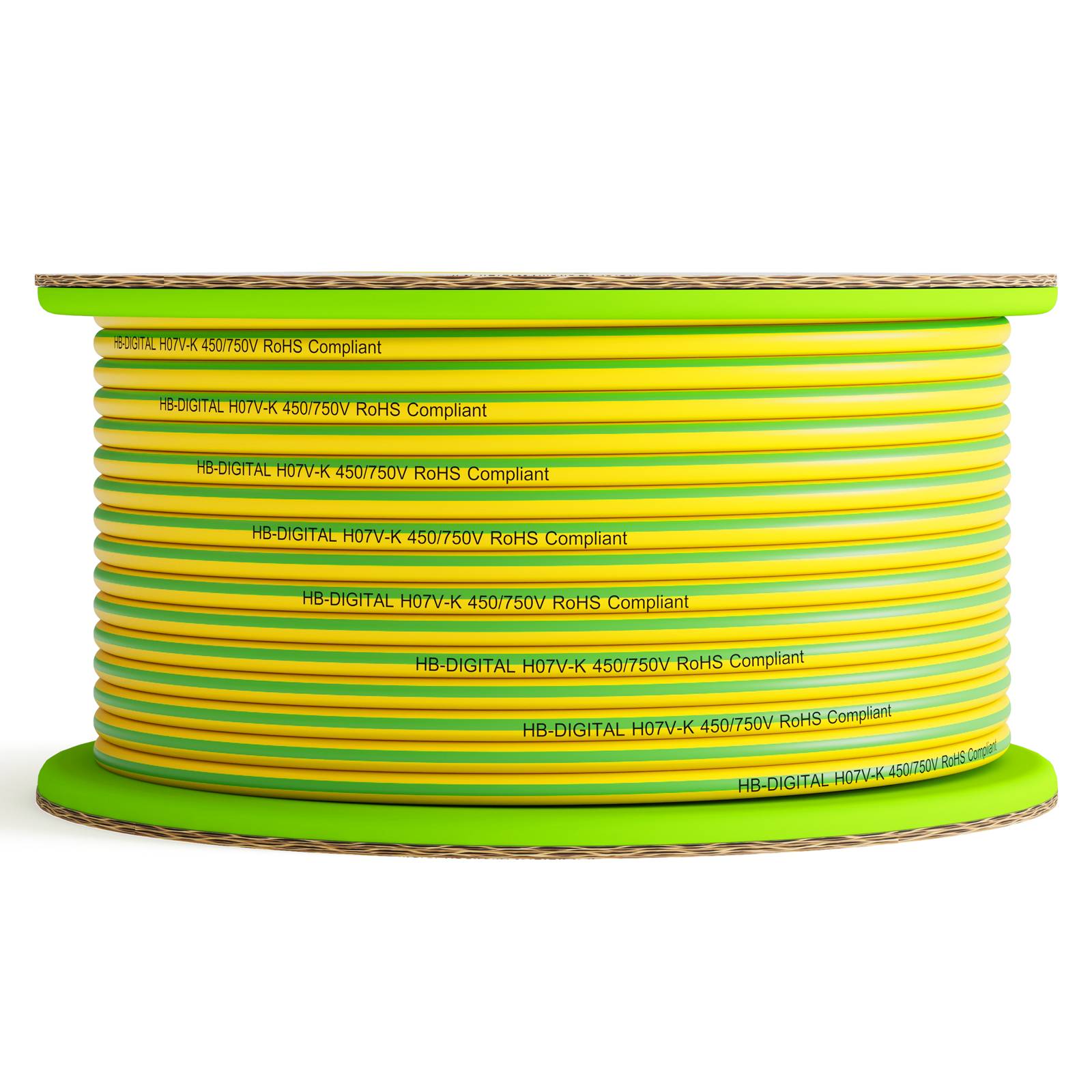 hb-digital Erdungskabel 10mm2 flexibel 100m PVC Aderleitung H07V-K