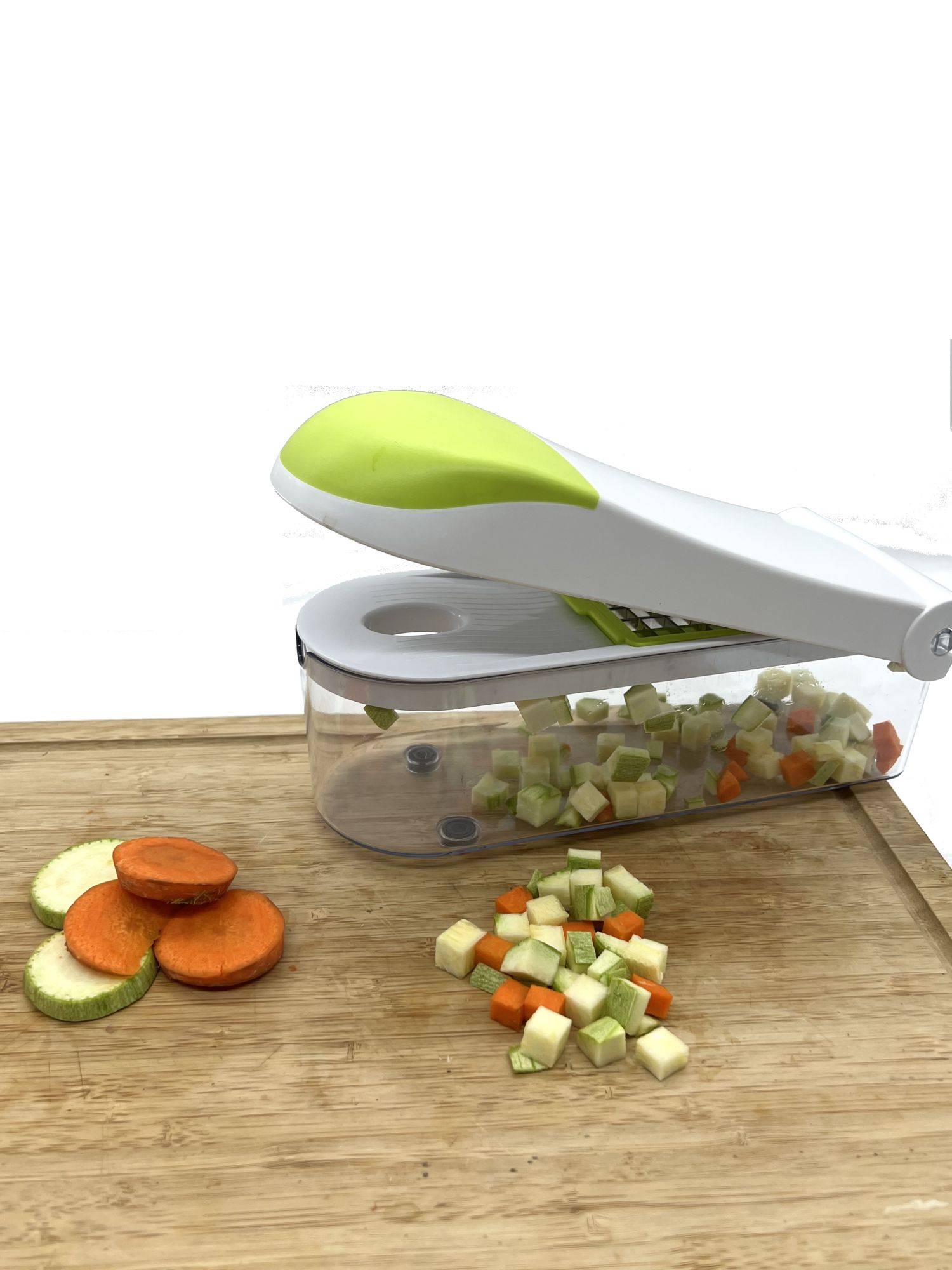 10in1 Multischneider Zerkleinerer Set mit 4 Aufsätze Fingerschutz Schneider