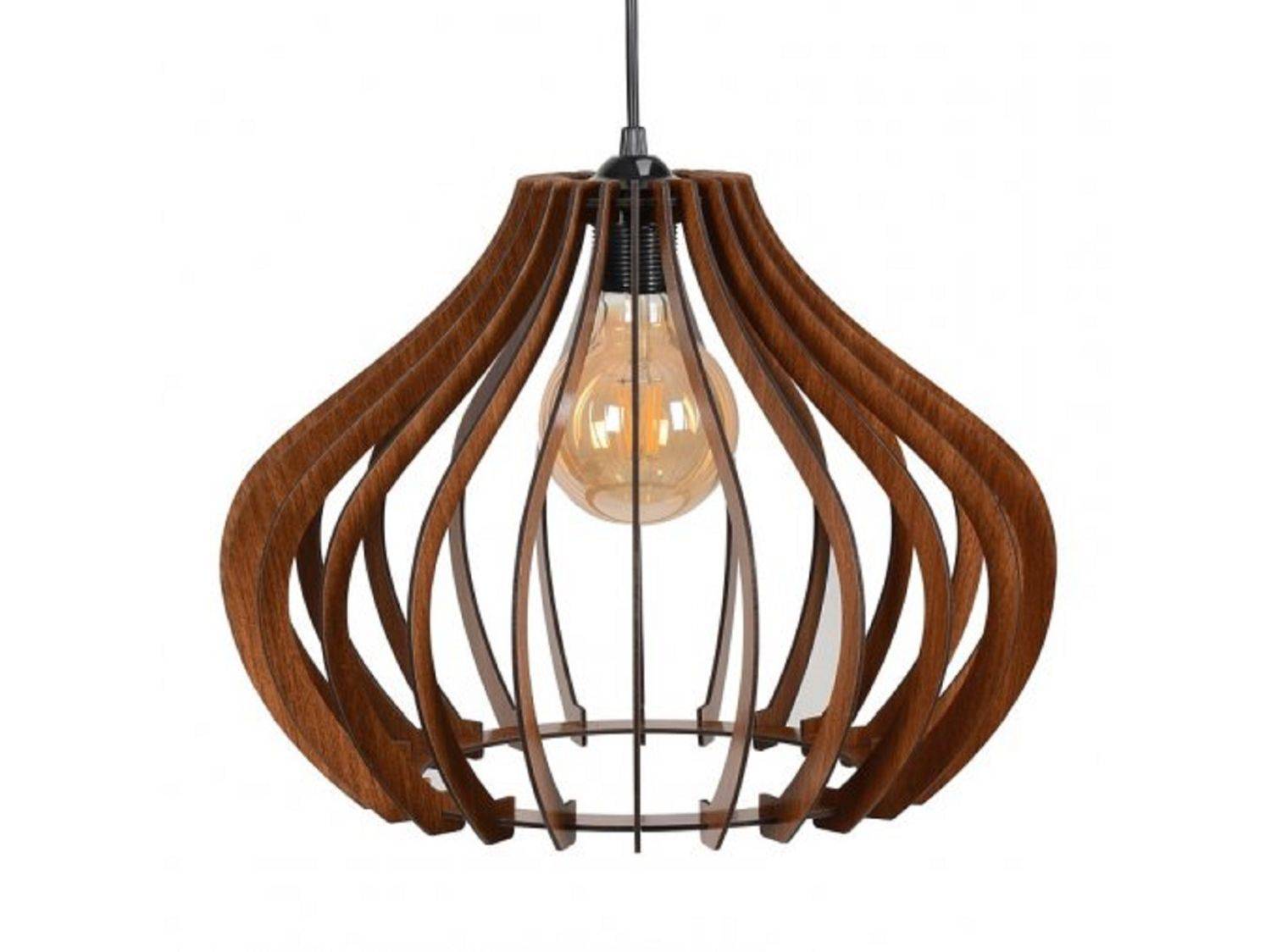 Luxel Avize Patara AV17 Pendelleuchte Deckenleuchte E27 Innenraumleuchte Deckenlampe Pendellampe Walnuss