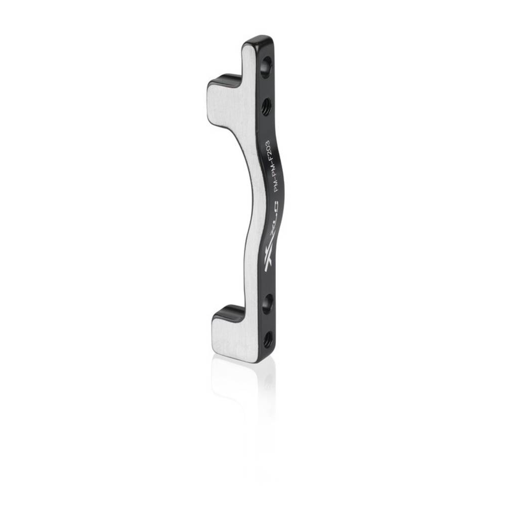 XLC Scheibenbremsadapter für PM-Bremse PM-Gabel VR Ø 203 mm BR-X56, schwarz/silber