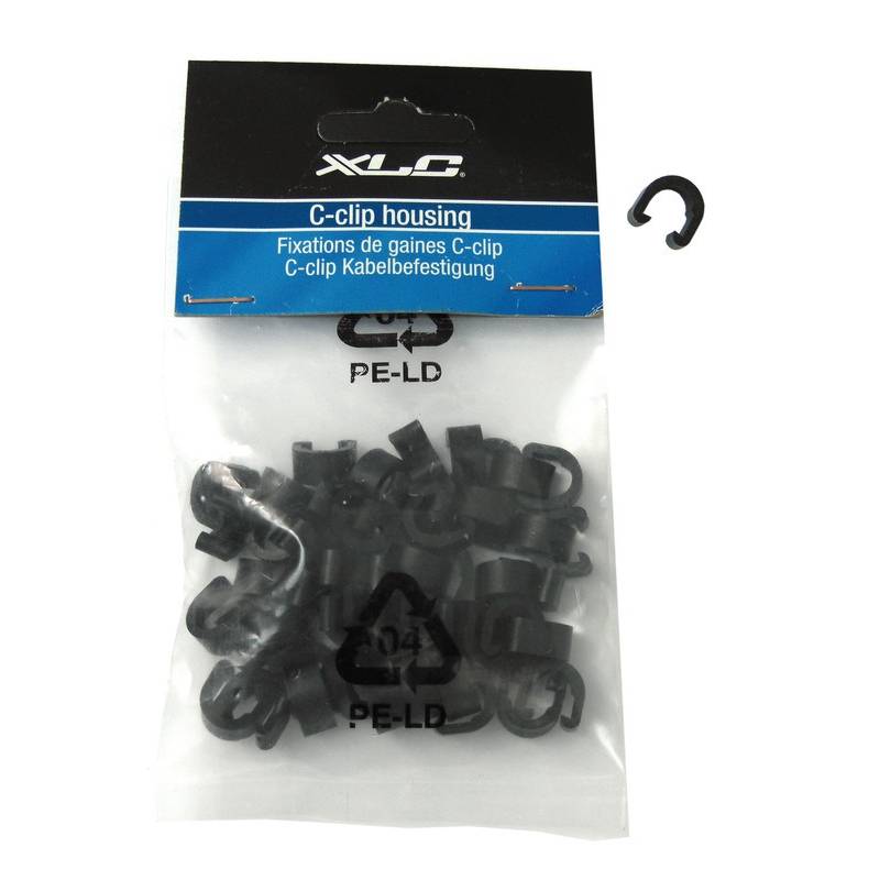 XLC Aussenhüllenclip BR-X30 Beutel, schwarz (50er Pack)