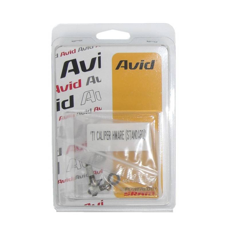 Avid 00.5318.006.001 Schrauben-Set für Scheibenbremse, Titanium T25 inklusive Beilagscheibe Standard, silber (1 Set)