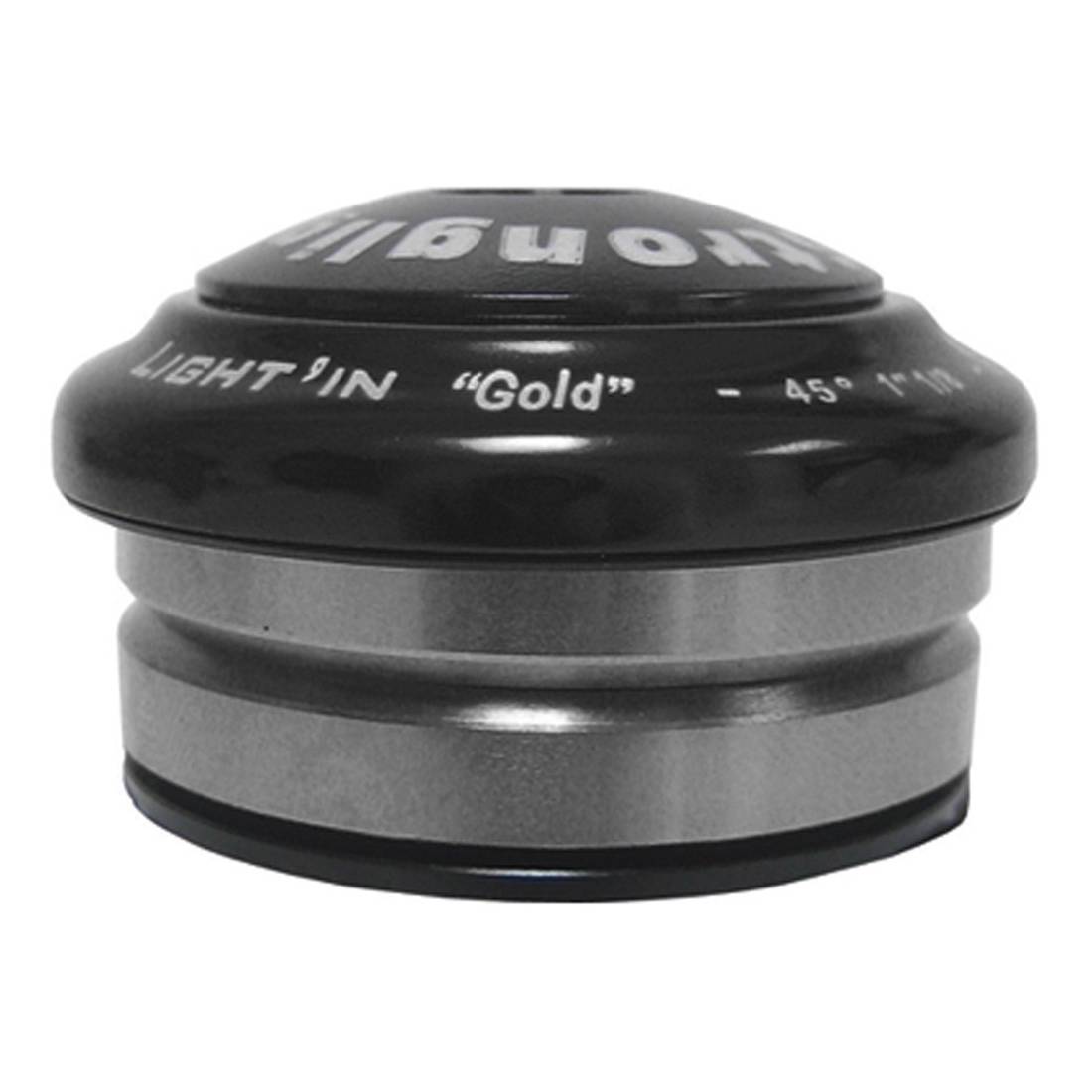 STRONGLIGHT 252702 Steuersatz Light in Steel 1 1/8-1 1/18 integriert, schwarz
