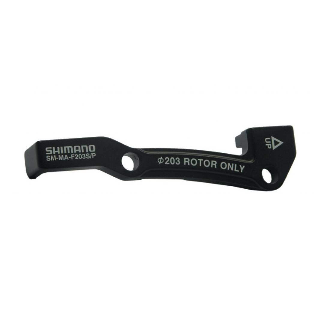 SHIMANO ISMMAF203SPA Adapter für IS-Bremse/PM-Gabel VR, für 203 mm, für "XTR/Deore XT" BR-M965/755, schwarz