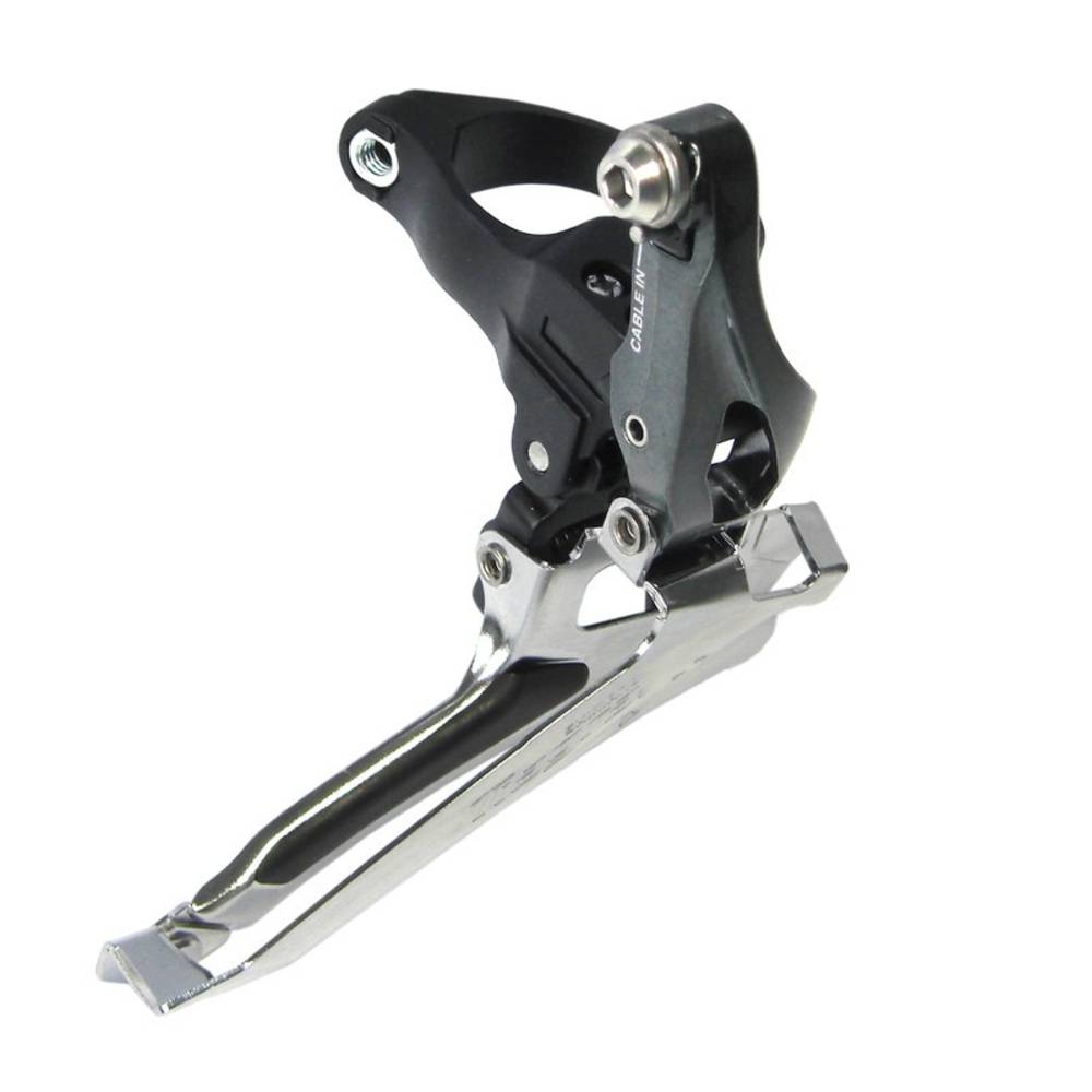 SHIMANO IFD4700BSM Umwerfer "Tiagra" FD-4700, 31,8 mm, 2x10-fach, schwarz/silber