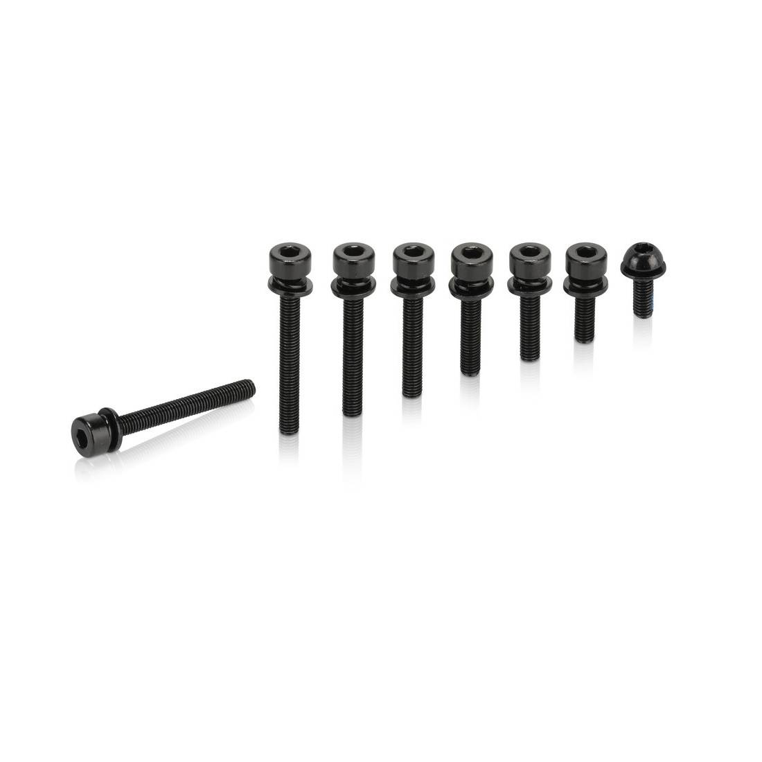 XLC Schraubenbolzen für Flatmountadapter M5x34mm, Standard Kopf, 2er-Set, schwarz (2er Pack)