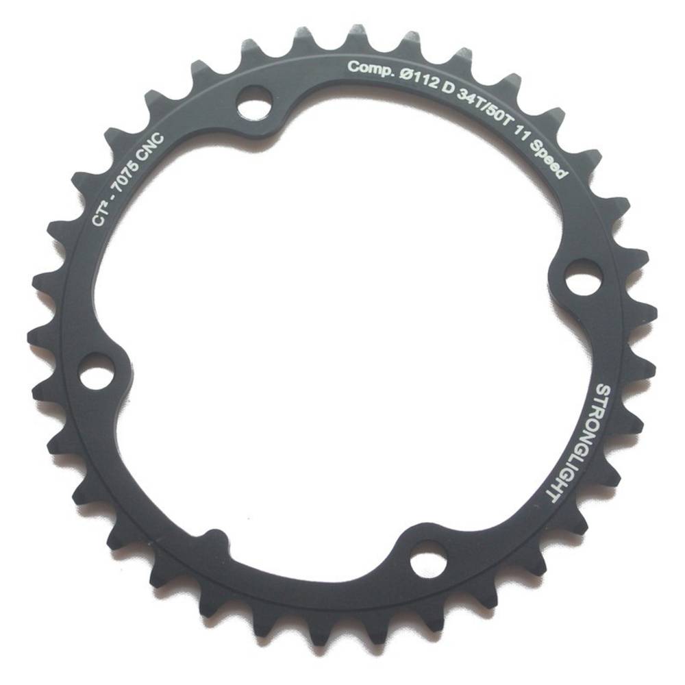 STRONGLIGHT 273151 Kettenblatt Type F 145/112mm innen 36 Zähne, 11-fach, schwarz (1 Stück)