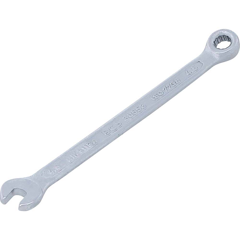 Maul-Ringschlüssel - Chrom-Vanadium-Stahl - Zwölfkant - SW 4,5 mm - Länge 100 mm - 20 g