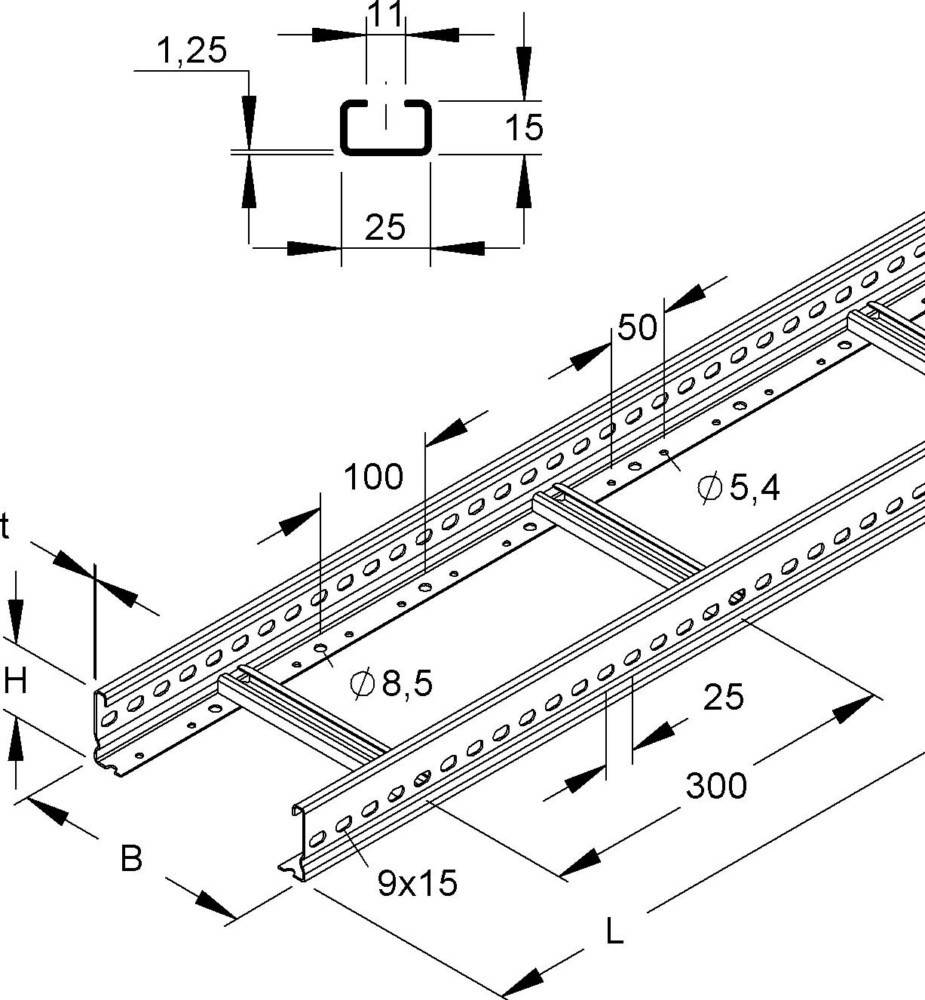 Niedax Kabelleiter KL 60.203/3
