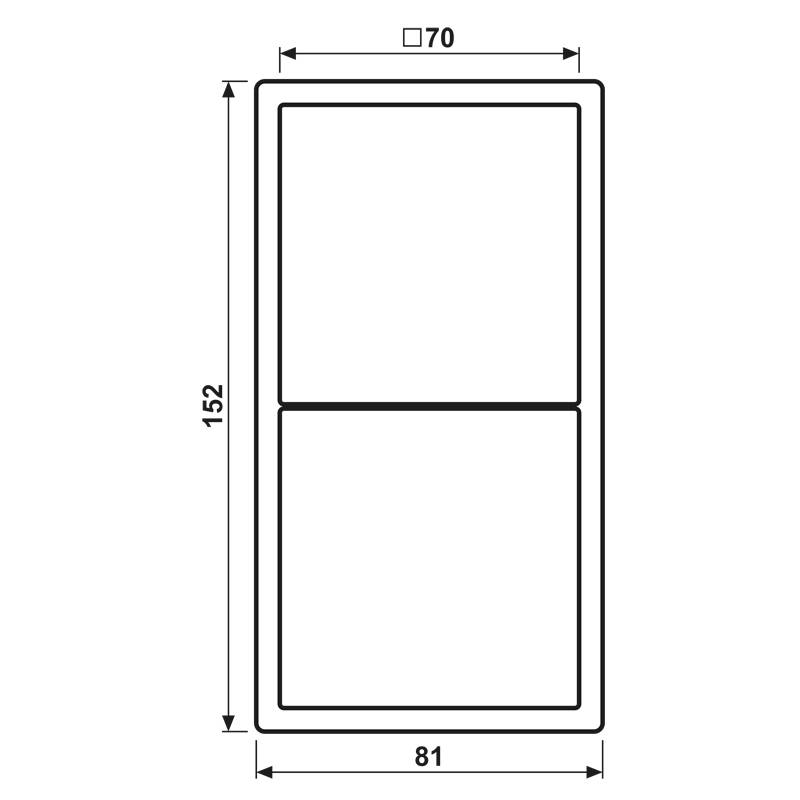 Jung Rahmen 2f-ach LS 982 O