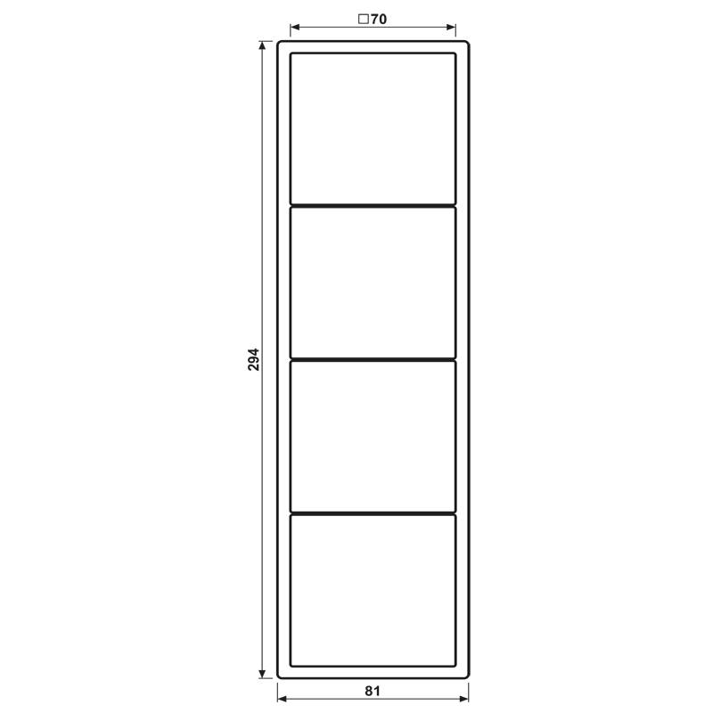 Jung Rahmen 4-fach LC 984 250
