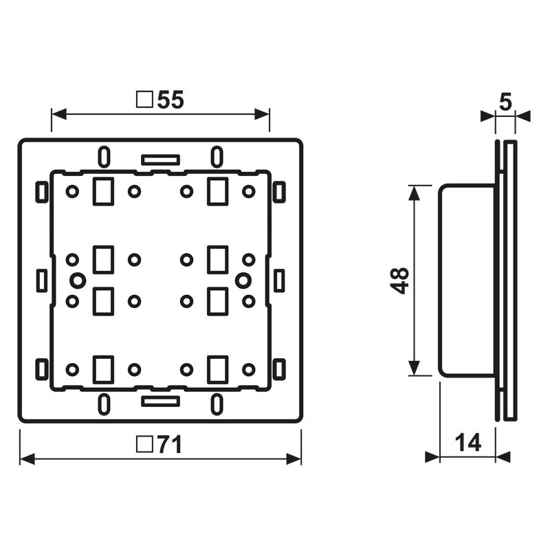 Jung KNX Tastsensor-Modul 3fach 42931 ST