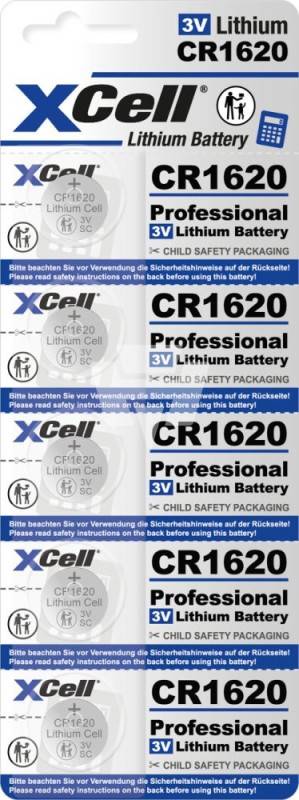 Hückmann Knopfzelle Lithium 3V XCR1620 (5er)