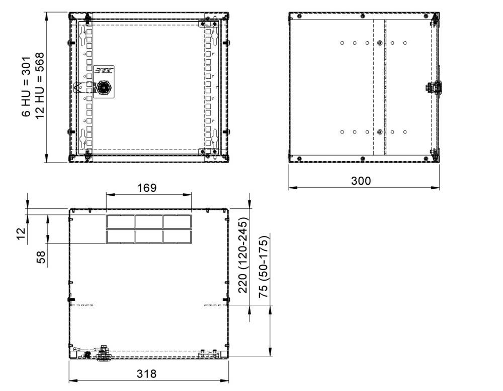 Enoc 10" Schrank W10 6-3-V