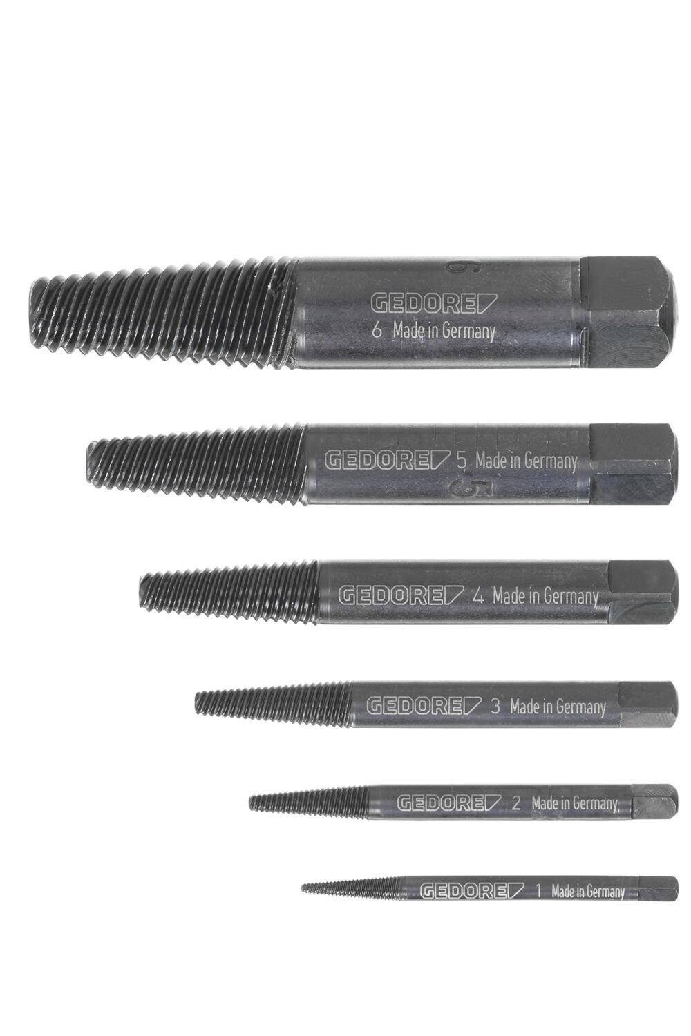 GEDORE 8551-66 Schraubenausdreher-Satz 6-teilig M3-M24