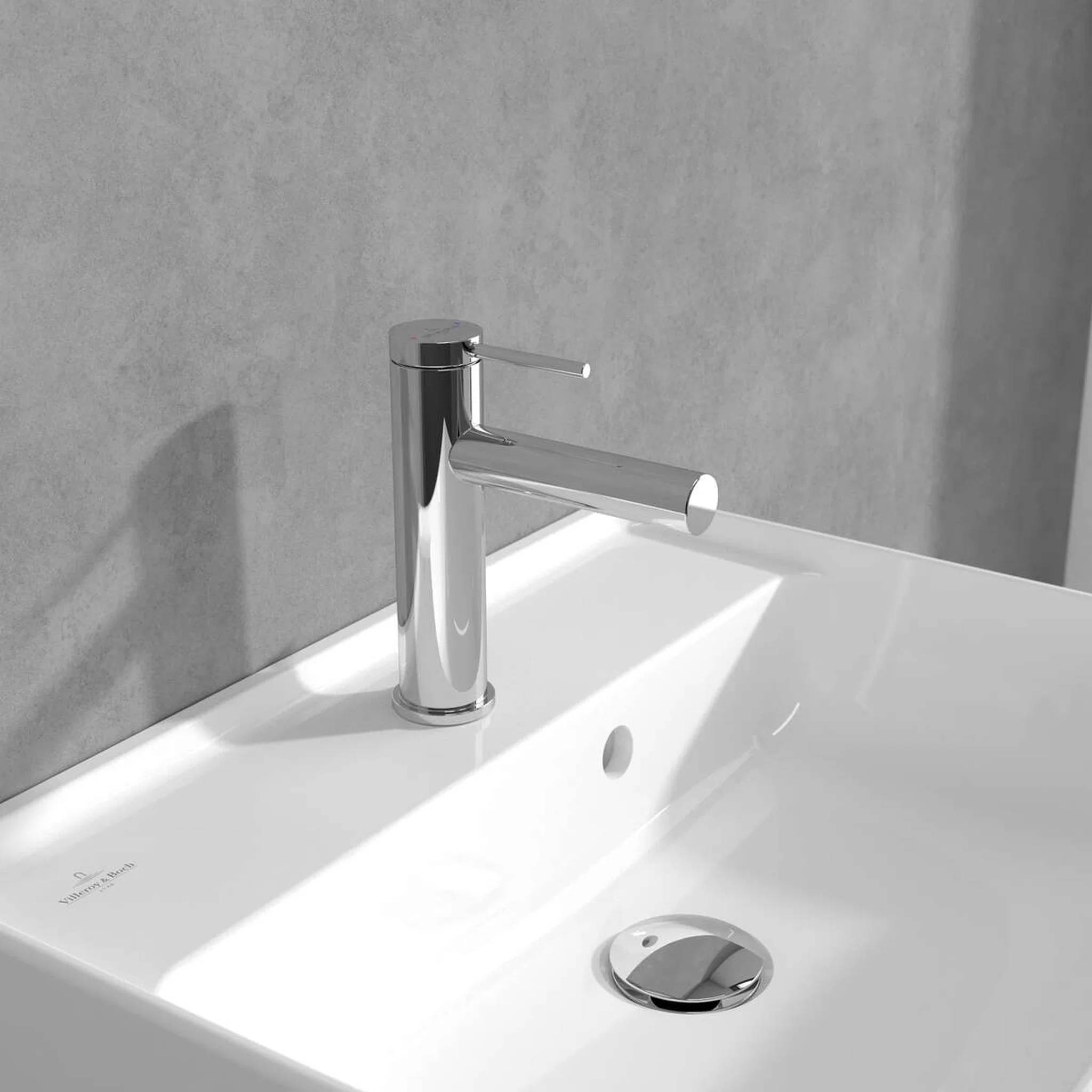 Villeroy & Boch EH-Armatur Loop & Friends 45x166x149mm mit Zugstangen-Ablaufg. Chrom, 1 Stk.