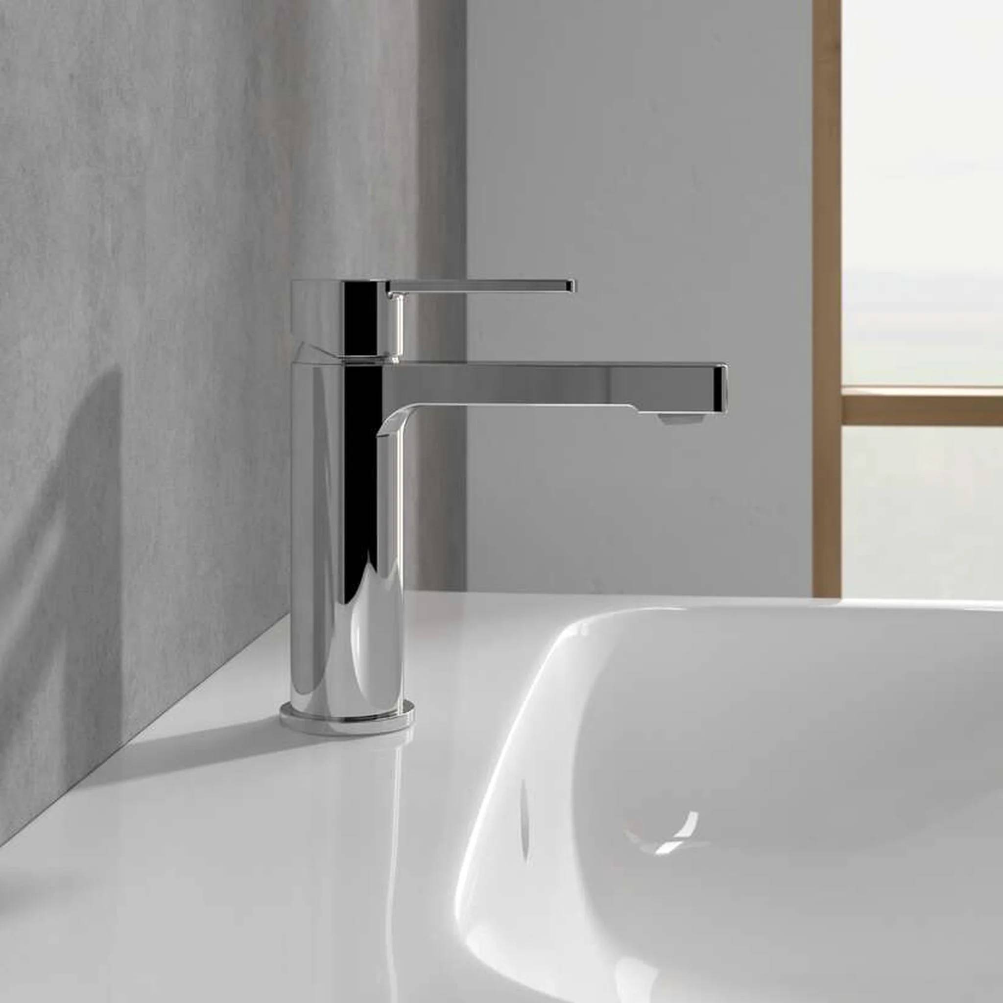 Villeroy & Boch Einhebelarmatur Loop & Friends, erhöht, 45 x 309 x 219 mm, ohne Ablaufgarnitur, chrom, 1 Stk.