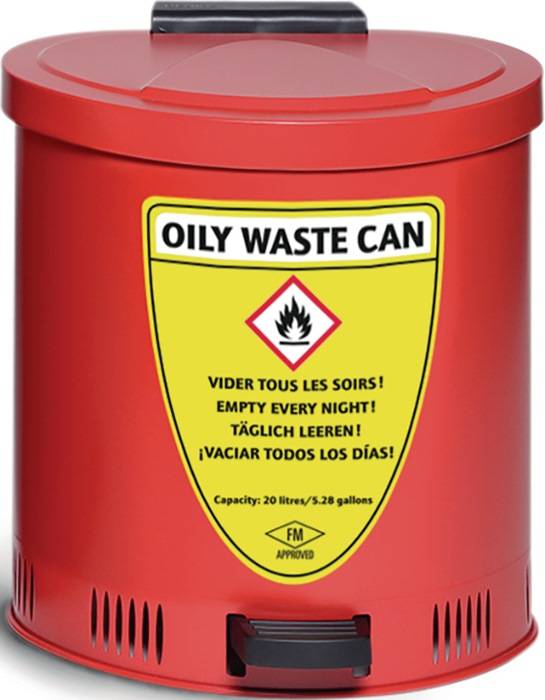 Sicherheitssammelbehälter 20l Stahlbl.H429xB385xT382mm ASECOS