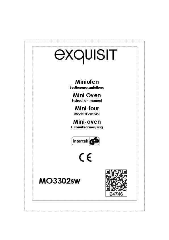 Mini-Backofen MO 3302 sw 1500 W schwarz 20 l, 8kg