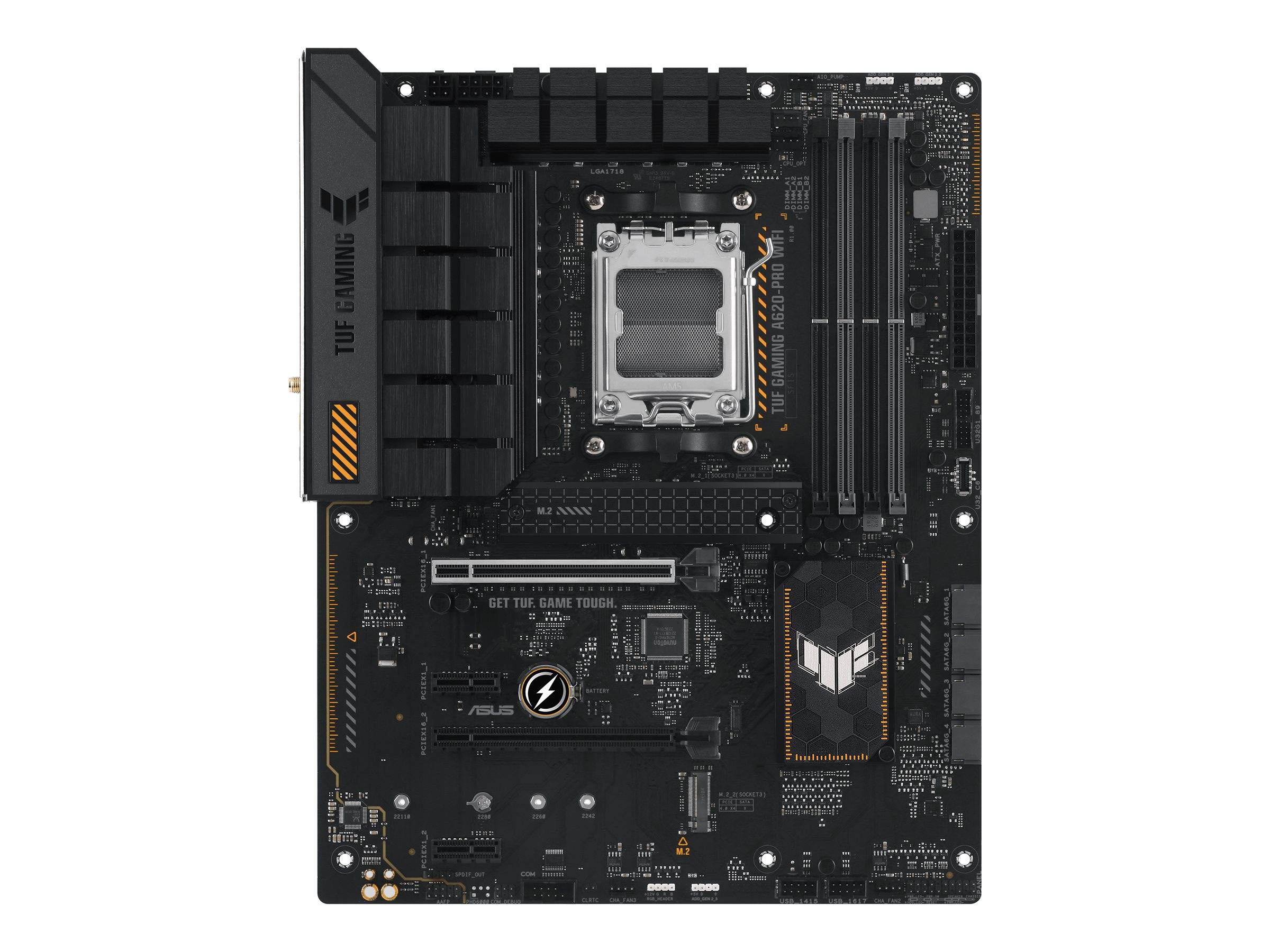 ASUS TUF GAMING A620-PRO WIFI - Motherboard - ATX - Socket AM5 - AMD A620 Chipsatz - USB 3.1 Gen 1, USB-C 3.2 Gen 1 - 2.