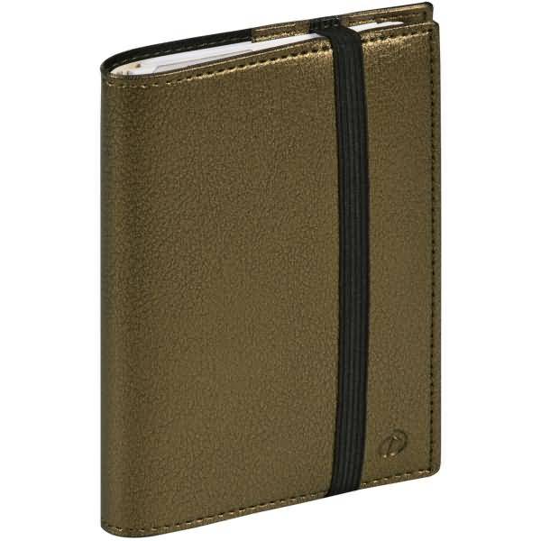 Terminkalender Time & Life Pocket 10x15cm Metallic-Khaki 2026