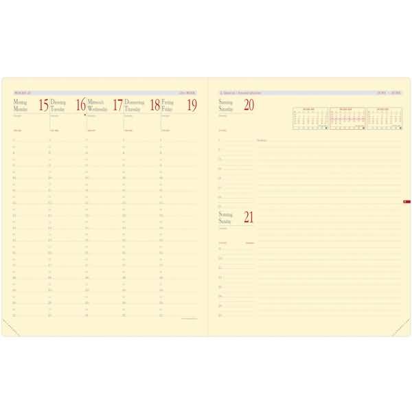 Buchkalender Pre Prestige Note 21x27cm Marlow nachtblau 2026