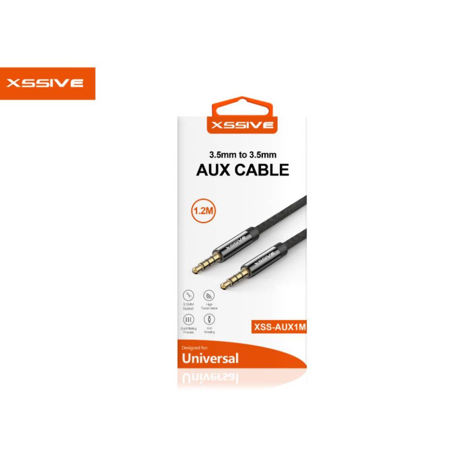1.2 Meter Audio Kabel 3,5mm Klinke Aux Kabel Stecker