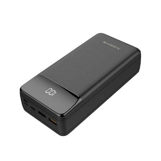 COFI 22.5W 30.000mAh Premium Powerbank Externer Akku Ersatzakku Schnell-Ladegerät 3 Output 3 input schwarz