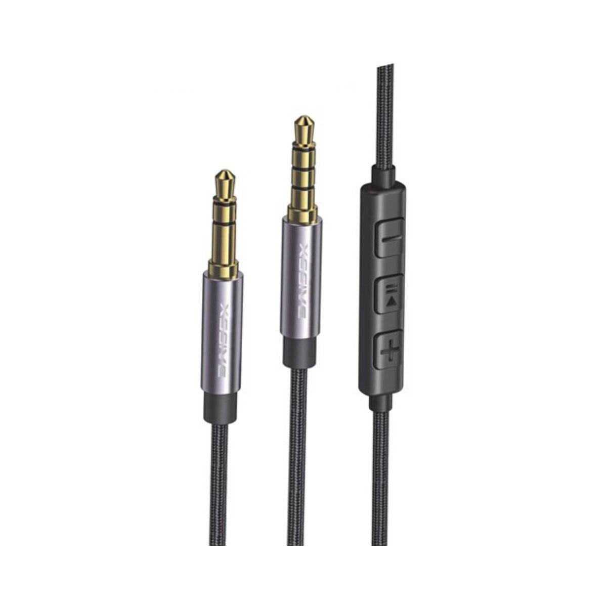 Audiokabel-Splitter Male zu Male Volume Kontrol AUX Kabel