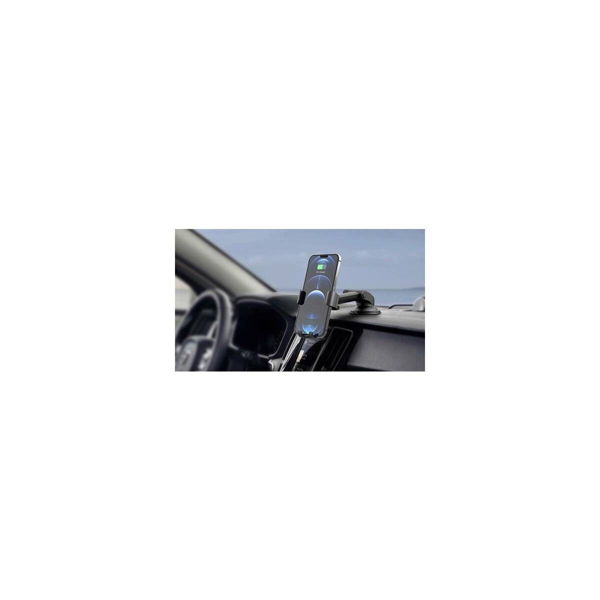 15W Kabellose Ladegerät als Auto Lock 360° drehbar KfZ Halterung