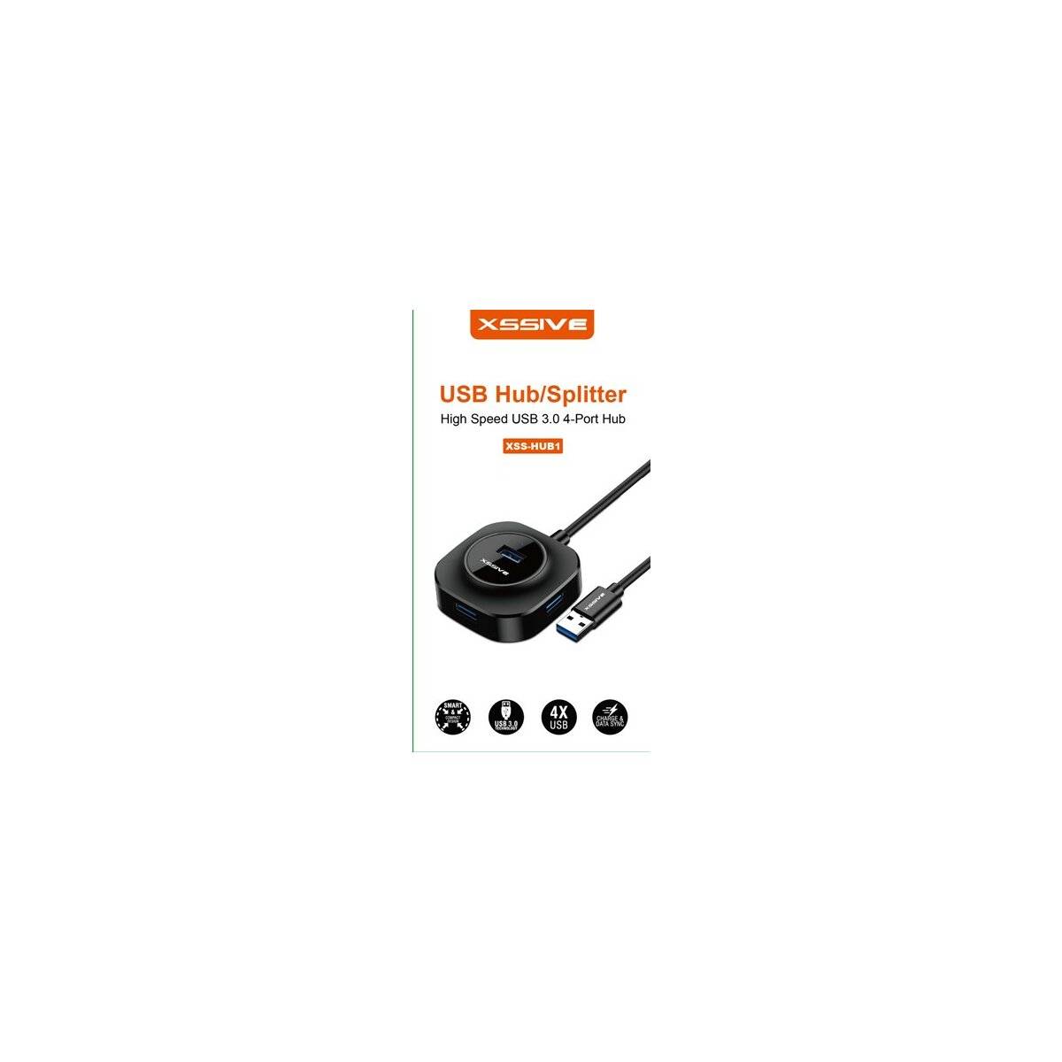 Hochgeschwindigkeits USB 3.0 4 Port Hub/Splitter mit Ladefunktion