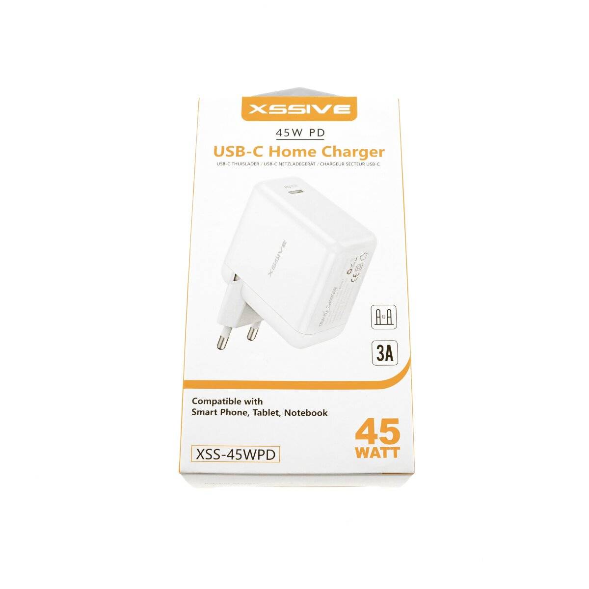 45W USB-Typ-C-Ladegerät für Smartphone und Tablet