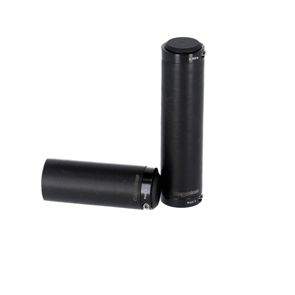 ergotec 61667001 MTB / ATB Schraub-Griffe "Bilbao", Silicon und Alu, 130/90 mm, Ø 22 mm, schwarz (1 Paar)