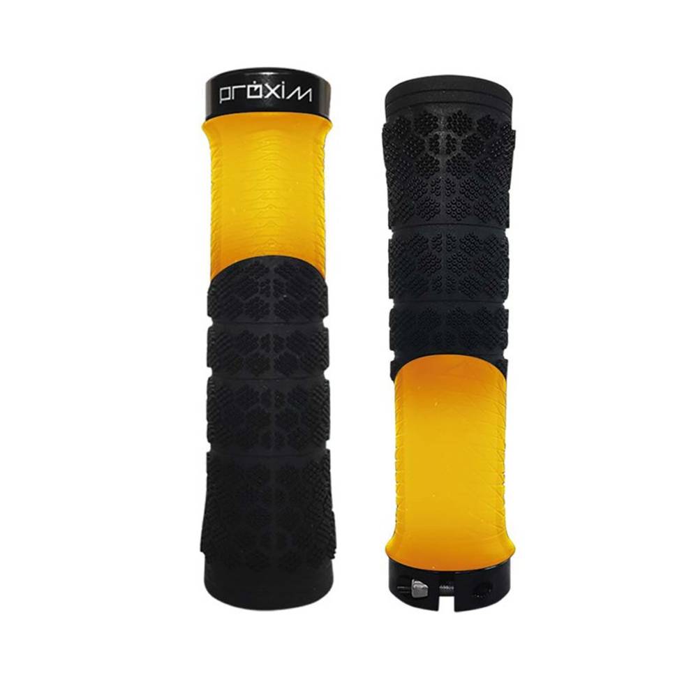 prologo Lenkergriffe "Proxim X-Shred", 135 mm, schwarz/orange (1 Paar)