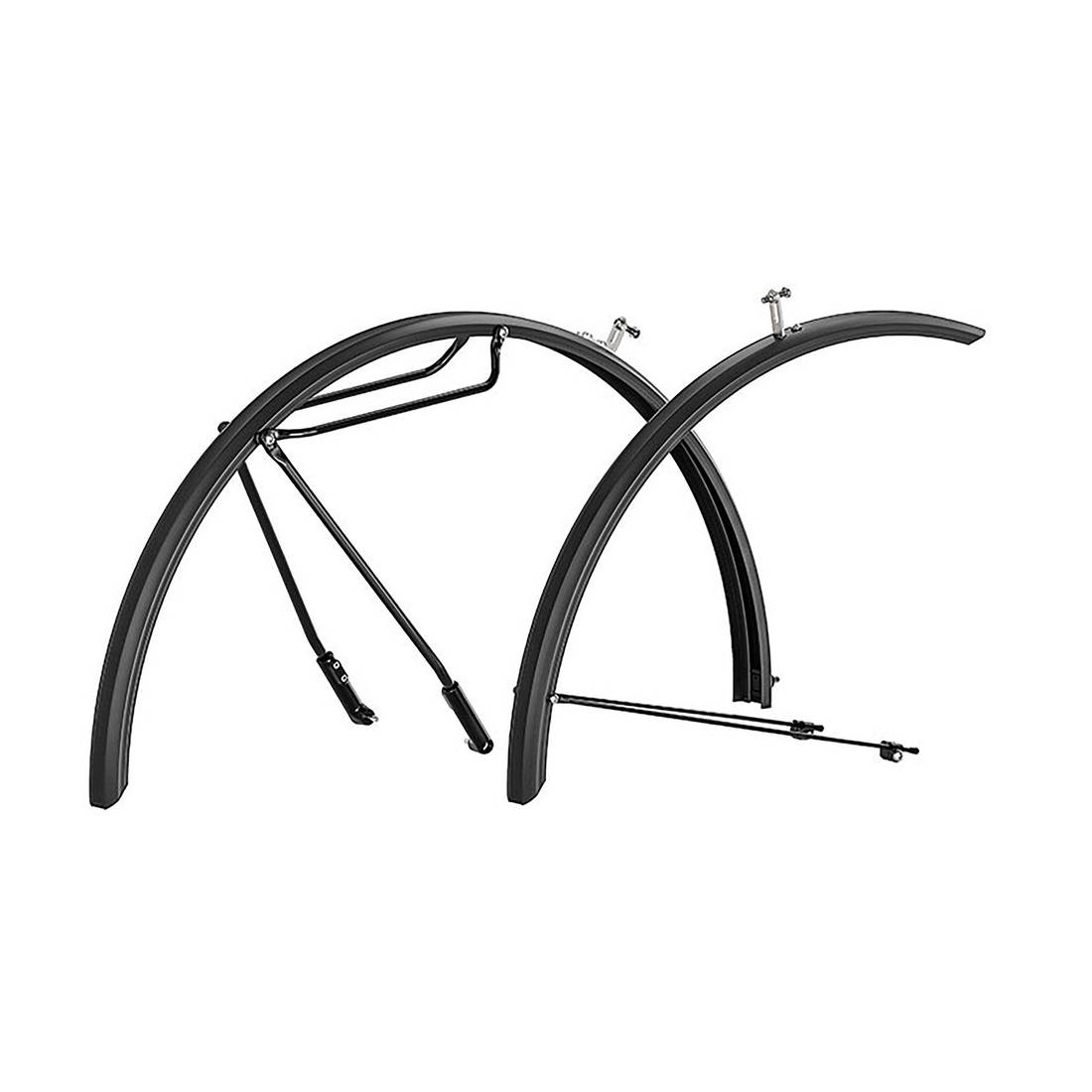 Hebie Schutzblechset Alumee 28" , ca 62mm, mit Streben, 0791 28 E62, schwarz (1 Set)